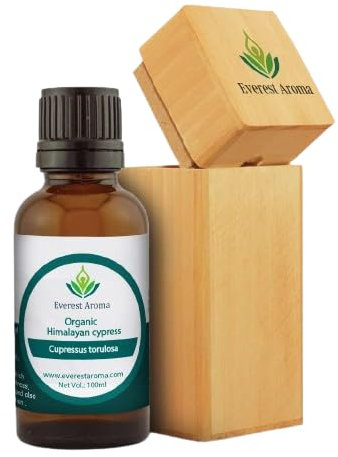 Cypress Oil Essential Oil 100% Pure & Natural Essential Oils Everest Aroma from Himalaya UK (10ml, Himalayan Cypress Oil)