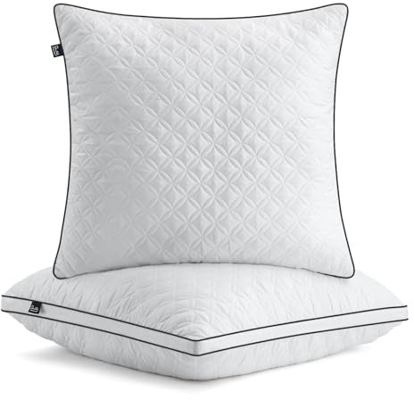 BedStory Kopfkissen 80x80cm 2er Set Kissen, Schlafkissen aus 2X1500g Mikrofasern, Atmungsaktive und waschbare Bettkissen,Öko-Tex Zertifiziert