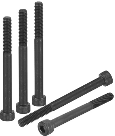 DTGN M8-1,25x85 Zylinderschrauben mit Innensechskant - 10 Stück Innensechskantschraube - für Schränke 3D-Drucker Motorrad - Linsenkopfschraube Teilgewinde Kohlenstoffstahl DIN 912