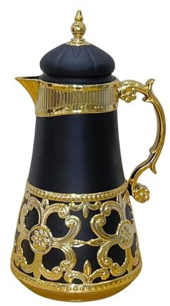 thermos teapot,Insulating cup,thermal insulation b Arabic style Insulated Coffee Thermos,35 oz Coffee Carafe Vacuum Thermal Pot Double Wall insulation with Lid and Big Handle Teapot,for Home Office Ba