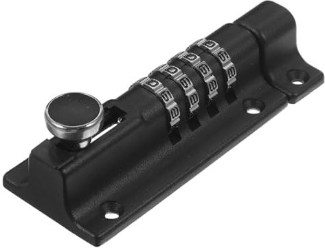 BUGUUYO Serrure à Loquet Coulissant De Sécurité Porte Sans Clé Alliage De Zinc Inox Résistant Sans Manille Pour Portails, Placards Et Portes Extérieures Usage Domestique