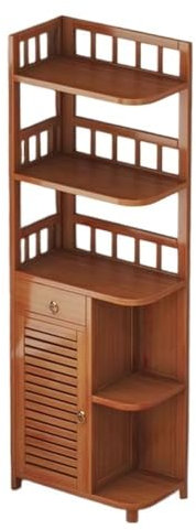 ZENY896V File Cabinet Corner Cabinet, Bedroom, Floor to Ceiling Living Room Side Cabinet, Storage Cabinet, Bookshelf Printer Stand Home Office(Natural,Medium)
