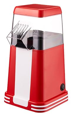 Mini Popcorn Maker, 1200W Hot Air Popcorn Popper, Electric Popcorn Maker Machine for Home Use No Oil Sugar Needed, Compact Kitchen Appliance for Kids and Family