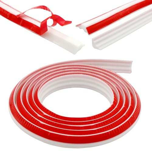 ZOCONE 3m Quadrant Trim Coving for Ceilings (20 * 27mm) TPE Flexible Moulding Beading for Laminate Flooring White Skirting Board Trim Edging Strip Self Adhesive for Wall Cabinet Window Kitchen