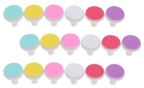 MAGICLULU Têtes de Meulage Sûres et Douces 18 Pièces pour Ongles Bébé en Papier Abrasif Manucure Électrique, Kit Complet pour Nouveaux Parents