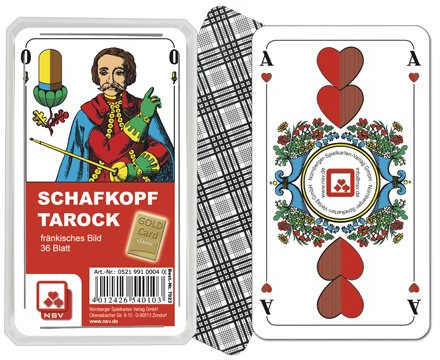 05219910004 - Nürnberger Spielkarten - Schafkopf Classic, fränkisches Bild im Klarsichtetui