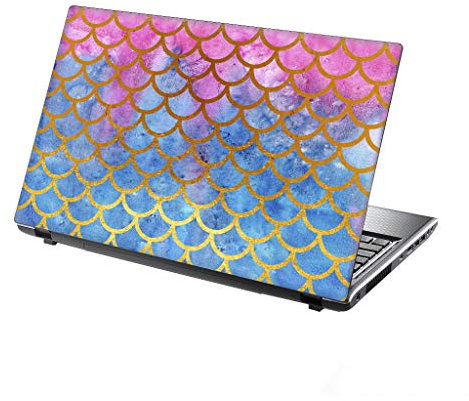 TaylorHe Folie Sticker Skin Vinyl Aufkleber mit bunten Mustern für 15 Zoll 15,6 Zoll (38cm x 25,5cm) Laptop Skin Blumen, lila