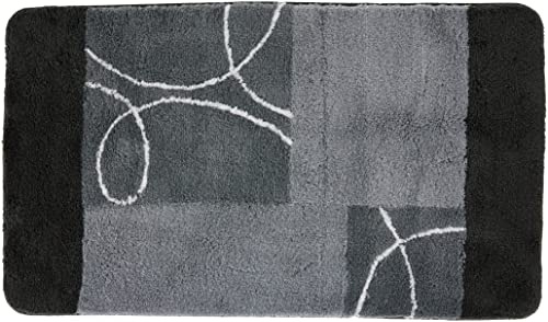 Kleine Wolke Badteppich Curly grau 70 x 120 cm