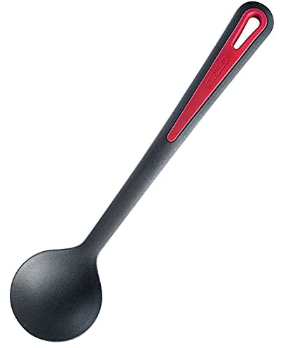 Westmark Cucchiaio per verdure/wok, Cucchiaio da cucina, Lunghezza: 31,5 cm, Gallant, Nero/Rosso, 29652270