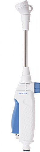 Takagi Gießstab für Bonsai - kurzer Sprinkler mit stufenloser Wassermengenregulierung, Grün, Kunststoff, Legierter Stahl, Oszillierend