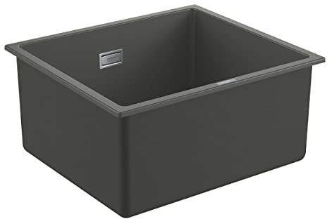 Grohe K700 Unterbau Kompositspüle Waschbecken, Küche, 31654AP0 Grau (Granite Gray) 45.7 x 40.6 cm