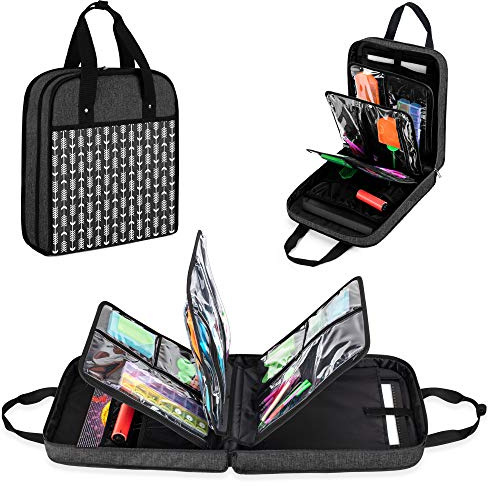 Yarwo Carrying Case for A4 Tracing Light Box and Diamond Painting Accessories, Portable Travel Storage Bag for A4 Drawing Light Pad or Diamond Painting Art Tools, Black, Patent Pending