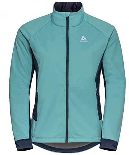 Odlo Damen Langlauf Jacke BRENSHOLMEN, reef waters - dark sapphire, L
