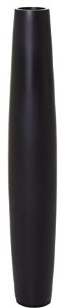 VIVANNO Vase de Sol Vase sur Pied pour Branches décoratives Fibre de Verre Noir Mat ISONDRA 80