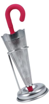 HEMOTON Stainless Steel Umbrella Tea Infuser Creative Reusable Strainer for Loose Tea Stylish Kitchen Accessory for Home Brewing Randomised Colour