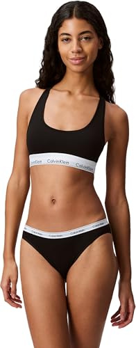 Calvin Klein Braguita Tipo Bikini Mujer con Logotipo en la Cintura