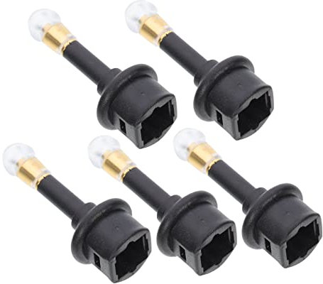 Gadpiparty 5 Pezzi Adattatore Audio Ottico Da Connettore Jack Da Uscita Audio e Cuffie Protezione Spegnimento Sovratensione
