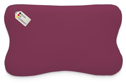 Dukal | Kissenbezug passend für Blackroll Recovery Pillow Kopfkissen | Third of Life Re-Charge und Recovery | smartsleep smart Recovery Pillow | MARTneck Kopfkissen | 30 x 50 cm | Farbe: Burgund