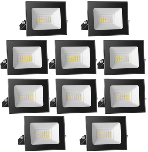 Royana 20W 12V LED Fluter Strahler Scheinwerfer 12 Volt Warmweiß Außen Flutlicht IP65