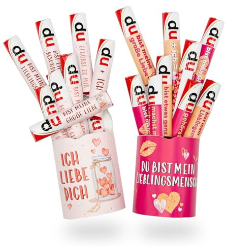younikat Aufkleber-Set Lieblingsmensch und Liebe für Duplo - dv1367 | Geschenk Geburtstag Valentinstag, blanko Aufkleber, selbstklebend, ohne Schokolade