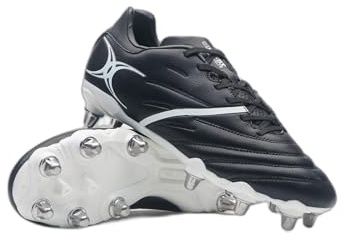Gilbert Sidestep X20 Power - Pallone da calcio da uomo per adulti, Nero e bianco, 40 2/3 EU
