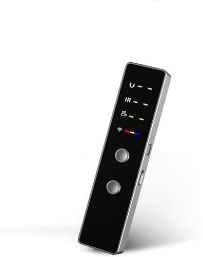 DBJIBF Hidden Camera Detectors, Camera Detector, Bug Detector GPS Tracker Detector Portable Bug Hidden Devices Finder Anti Camera Detector for Hotels Car Home Office Travel