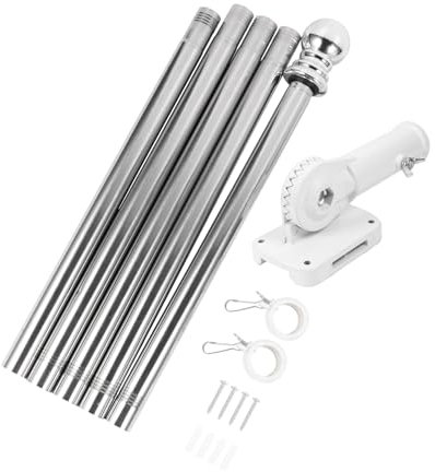 CIMAXIC Wandmontierter Flaggenmast Mit Halterung Und Stabiler Basis Für Garten Und Balkon Für Außenbereich