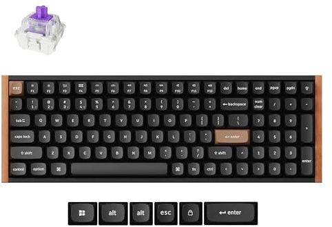 Keychron K4 HE 96% ANSI Wireless Tastatur Magnet-Schalter Hot-Swap Schwarz | Magnet-Schalter mit einstellbarer Auslösung
