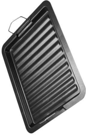 iplusmile Outdoor Bbq Grill Bratpfanne Antihaft Grillplatte Schwarz Kompakt Leicht Für Gasherd Grillzubehör Außenbereich