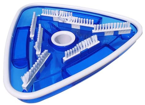 ibasenice Limpiador De Piscina Triangular Transparente Herramienta De Limpieza para Piscinas Cepillo De Aspiración Eficaz Diseño Duradero y Funcional