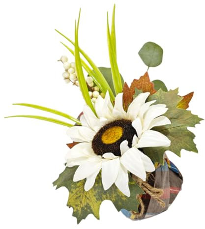 GLEAVI Fiore Artificiale da Esterno per Veranda in Vaso Fiori Artificiali Autunnali Decorazioni Floreali Autunnali Ornamenti Floreali Artificiali