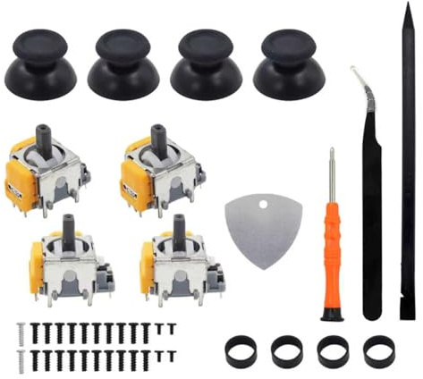 ANEELV Ces sticks à effet Hall sont compatibles avec les manettes PS5 et remplacent avec précision les joysticks défectueux ou usés. Idéal pour un contrôle précis et une expérience de jeu améliorée.
