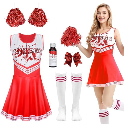 Harsever Halloween-Cheerleading-Kostüme (Erwachsene, XL)