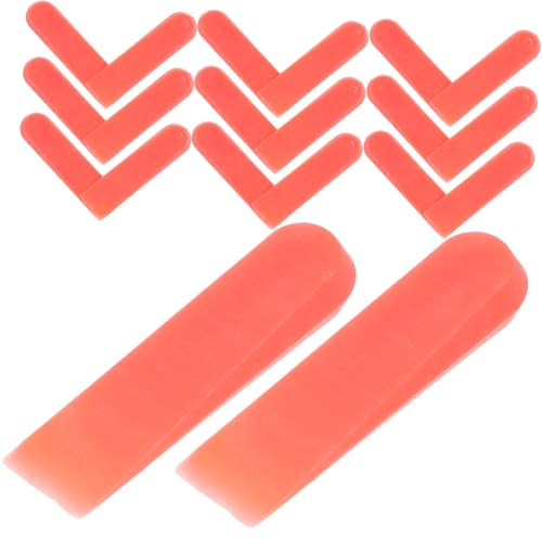 Operitacx 100pcs Tile Leveling Wedges Reusable Plastic Tile Spacers for Smooth Installation for DIY and Professional and Prevents Movement