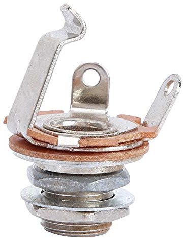 ARTOCT 10-teilige Mono-Eingangsbuchse, 6,35-mm-Klinkenbuchse für die Schalttafelmontage für E-Gitarren-Bass, mit Fester Verbindung und Langer Lebensdauer