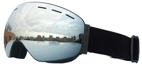 Generico Occhiali da Sci - Protezione UV E Larga Visione | Occhiali da Sci per Portatori di,per Sport Invernali Outdoor Ciclismo Uomo Donna Adulti Ragazzo