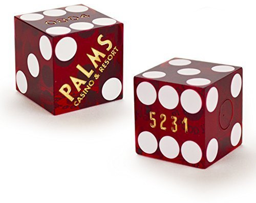 Paar (2) von offiziellen 19 mm Casino Würfel verwendet bei die Handinnenflächen Casino by Brybelly by Brybelly