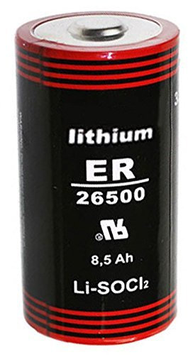 AccuCell ER26500 Pile au lithium Taille C Bobbin ER 26500 3,6 V 8500 mAh