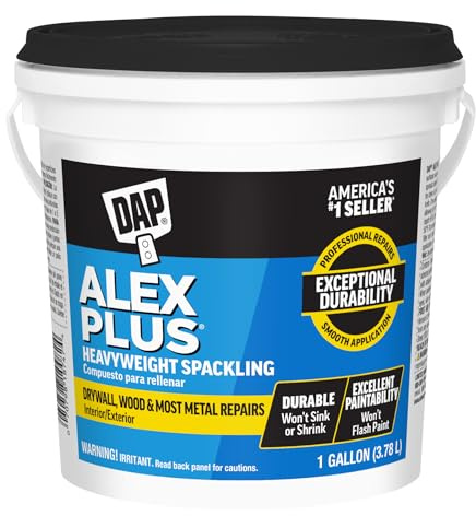 Alex Plus Gallon Spackling, 1 Gallon, White