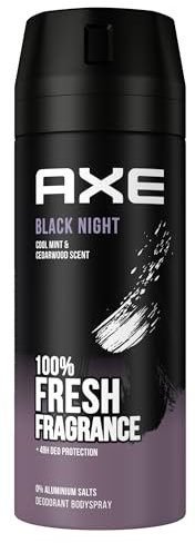 Axe Bodyspray Black Night Deo ohne Aluminium sorgt 48 Stunden lang für effektiven Schutz vor Körpergeruch 150 ml