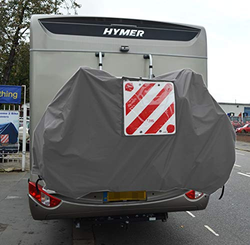 2 STANDARD BIKE COVER WITH VELCRO&WEBBING FOR MOTORHOME REAR FRAME + POCKET