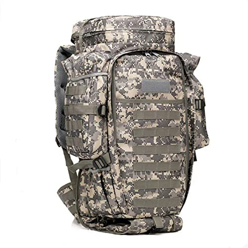 Jagdrucksack Mit Gewehrhalter, Militär Rucksack, Taktischer Rucksack 56-75L Armee Rucksack,Assault Pack Taktischer Kampfrucksack Für Outdoor Wandern Camping Trekking Angeln Jagd C