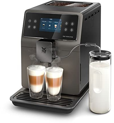 WMF Perfection 780L Kaffeevollautomat mit Milchsystem,18 Getränkespezialitäten, Double Thermoblock, Edelstahl-Mahlwerk, Nutzerprofil, 1l Milchbehälter, TÜV Hygienezertifikat