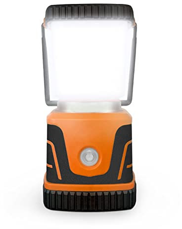 LED Camping Lantern – 1500 Lumen Camping Light Lamp, Up to 40 Hours Battery (D Size), Perfect Emergency Survival Kit Gear, Tough, Sturdy, Suited for Night Time Trips, Hiking, Camp - Orange