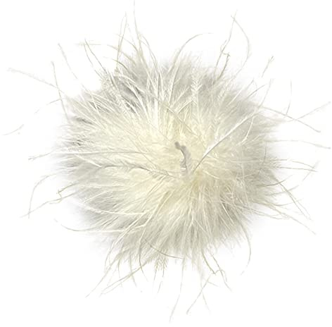 BYNYXI Damen Straußenfeder Brosche Tiara Handgelenkmanschetten Ärmel Bankett Blume Strauß Manschette Zum Karneval Cosplay Party