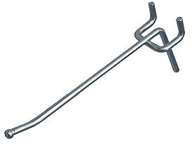 GERSO Lot de 100 crochets simple pour paroi perforée - longueur 200 mm