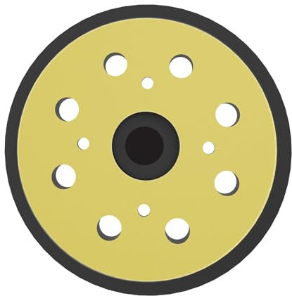 HYCHIKA Disco di supporto per levigatrice da 5 pollici, base levigatrice 125 mm, 8 fori, compatibile con levigatrice orbitale HYCHIKA OS300W, TX106