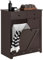 SoBuy Mobile porta biancheria per bagno con cassetto e cesto biancheria sporca marrone L78*P38*A90cm BZR33-BR