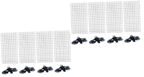 Parliky 2sets Aquarium Isolation Panel Lattice Plate Suction Cup Fish Tank Separator for Breeding Easy Install Random Color