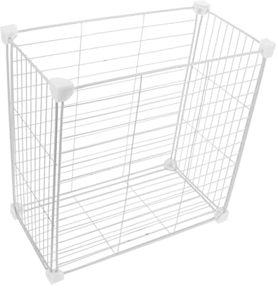 IMIKEYA Cestello Portaoggetti in Filo Metallico per Congelatore e Frigorifero Organizer Impilabile e Divisore per Dispensa e Freezer Ripiano con Mesh Traspirante Moisture-Resistant